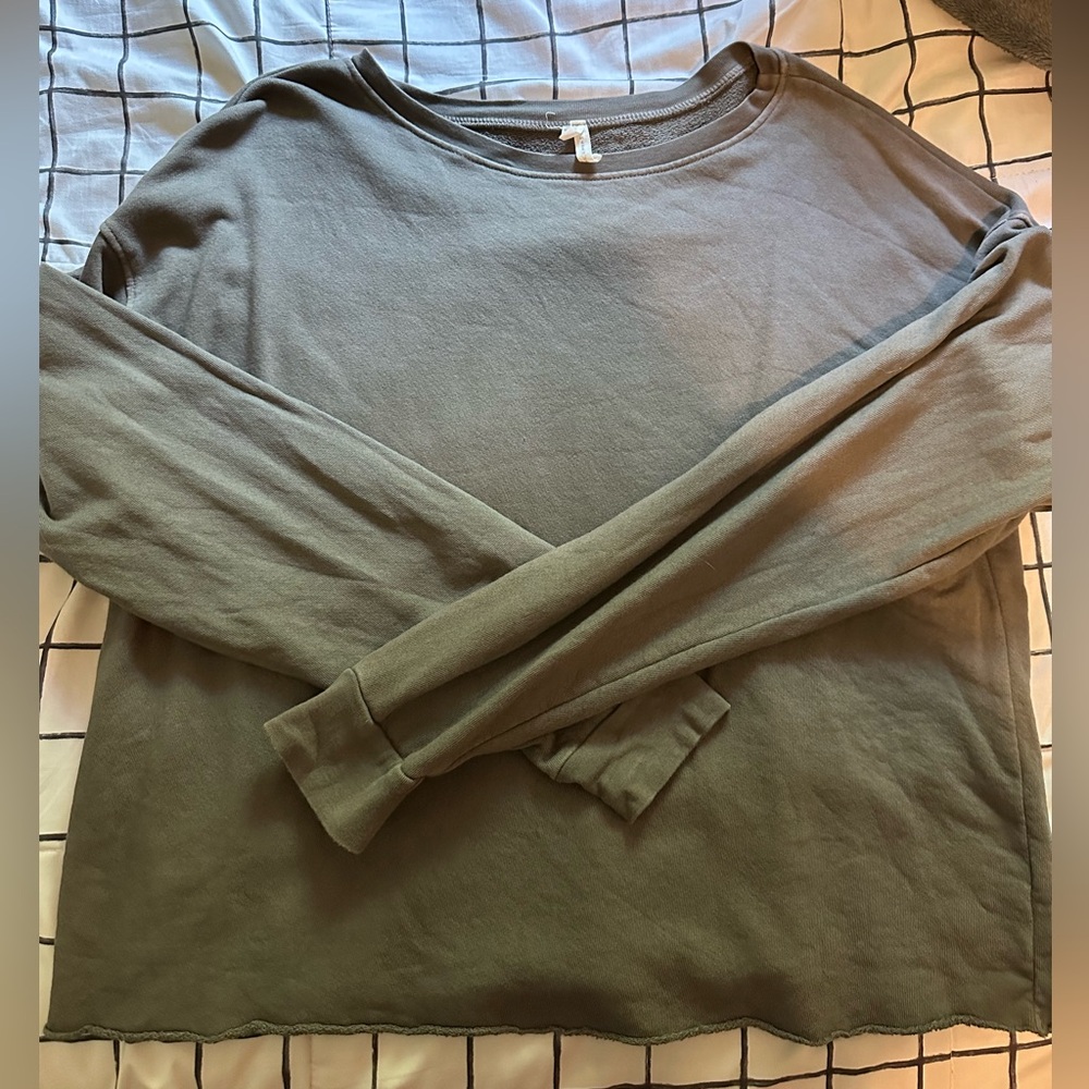 Gray Long Sleeve Crewneck